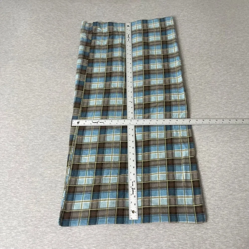 Target Home Y2K Vintage Blue Plaid Cotton Pillowcase